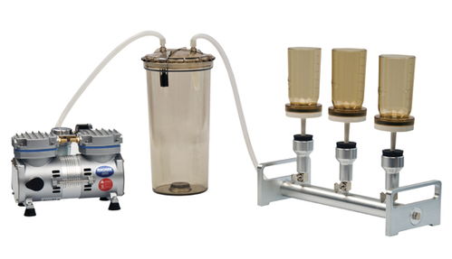 多聯抽濾套裝biovac321a 鋁制三聯換膜過濾器 三孔過濾器